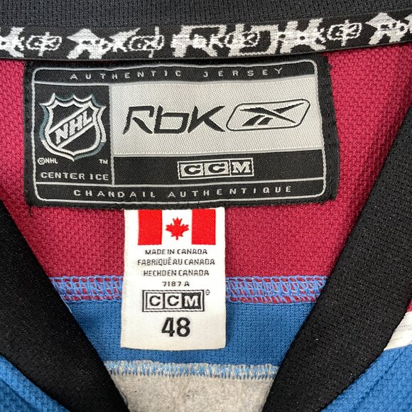 Colorado Avalanche Reebok Team Jersey Size 48 NHL #5 Obrien Made‎ In Canada Blue - Picture 4 of 8